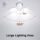 Ampolleta LED Plegable Pelota 40W Blanco